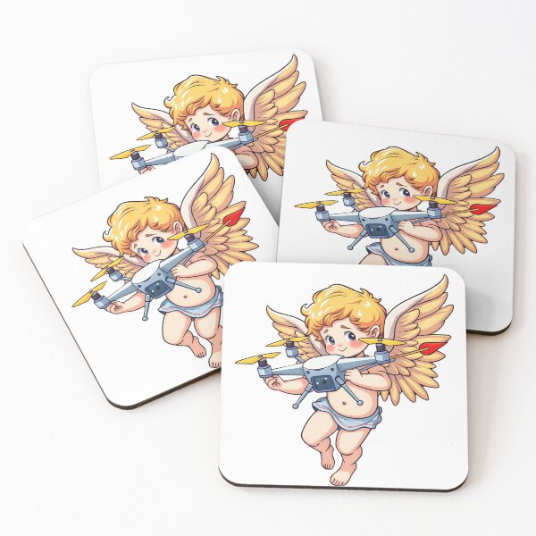 Item preview, Modern cupid concept with drone technology designed and sold by olenapetol.