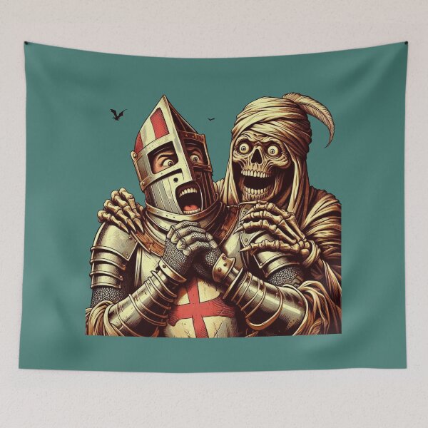 Item preview, Weird Medieval Art: The Love-Struck Mummy & The Scared Knight! designed and sold by Design by Anthony .