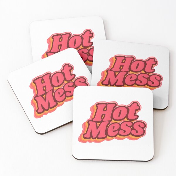 Item preview, Hot Mess Trendy Aesthetic Sticker for Laptop & Water Bottle designed and sold by SillyLittleDesigns.