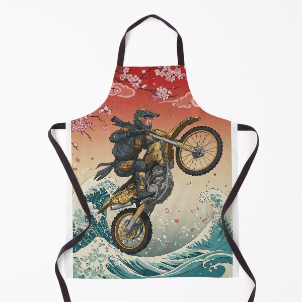 Item preview, Samurai Rider: Cherry Blossom Dirt Bike Wheelie designed and sold by KoolArtDistrict.