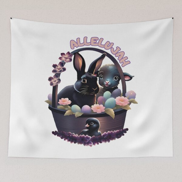 Item preview, Allelujah, easter basket. designed and sold by NextDoorToMe.
