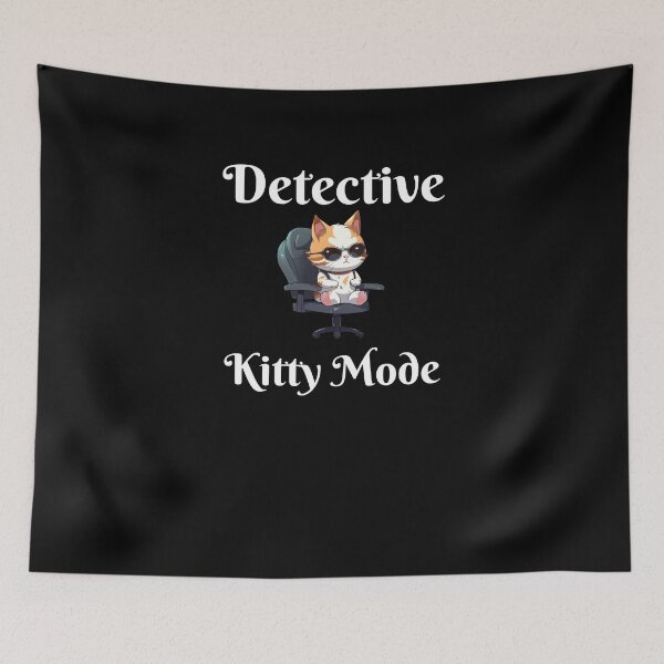Item preview, Cat Detective designed and sold by PandaInkLab.