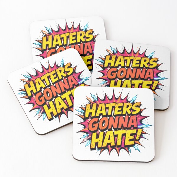 Item preview, Haters Gonna Hate in bold retro typography designed and sold by Nimkaew.