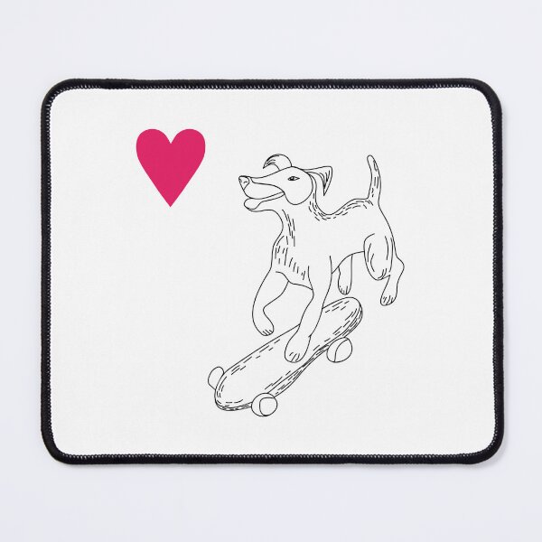Item preview, A quirky design of a fox terrier dog confidently riding a skateboard designed and sold by olenapetol.
