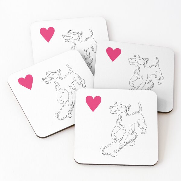 Item preview, A quirky design of a fox terrier dog confidently riding a skateboard designed and sold by olenapetol.