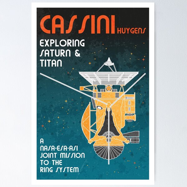 Item preview, Cassini-Huygens. Exploring Saturn & Titan. Retro (English) designed and sold by BGALAXY.