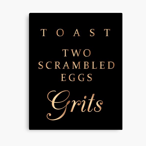 JS Breakfast Canvas Print
