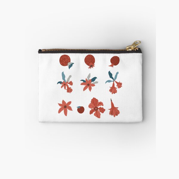 Item preview, A bright sticker pack with flowers and pomegranates in a bright color palette designed and sold by olenapetol.