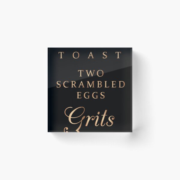 JS Breakfast Acrylic Block