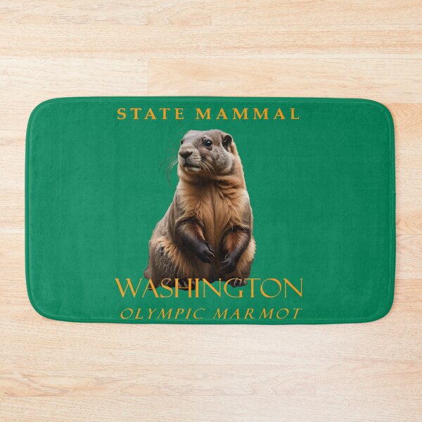 Item preview, Washington Territory Mammal The Olympic Marmot designed and sold by taiche.