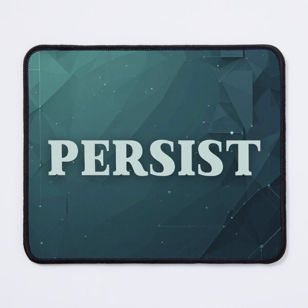 Item preview, Minimalist Persist | Resilience Word Art | Entrepreneur Motivation Gift designed and sold by TextMuse.