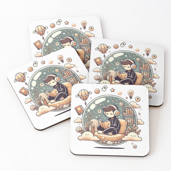 Item preview, Imagination Unfolds – Coffee & Book Relaxation Design designed and sold by LaserKey.