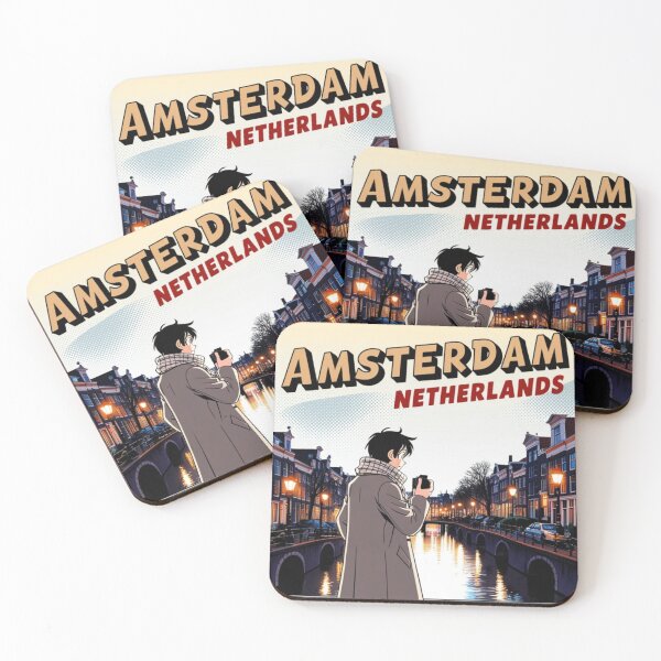 Item preview, Amsterdam – Retro Anime & Comic Illustration designed and sold by Edszart.