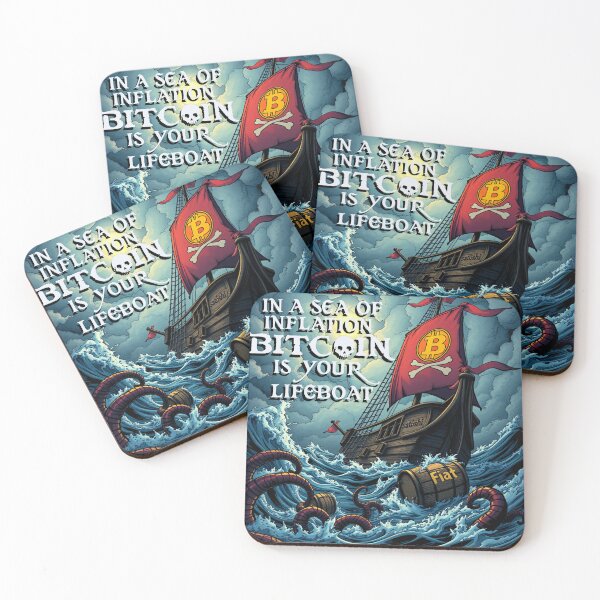 Item preview, Bitcoin in a Sea of Inflation  designed and sold by ColoCryptonaut.