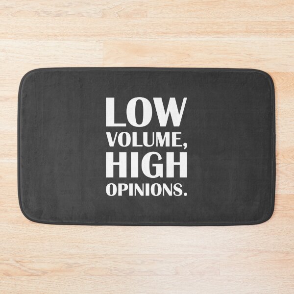 Item preview, Low Volume, High Opinions. / Introvert Joke Funny T-Shirt Label designed and sold by introvertvibes.