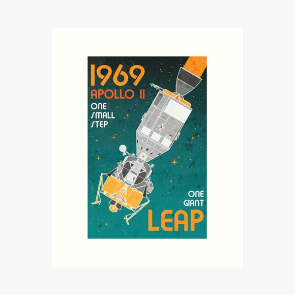 Item preview, Apollo 11. One Giant Leap (Retro) designed and sold by BGALAXY.