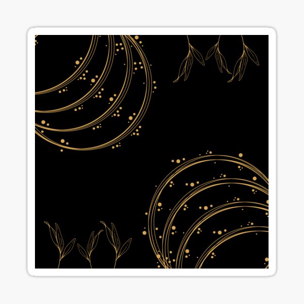 Item preview, Elegant Gold Line Art on Black – Luxury Minimalist Design designed and sold by TheEmeraldRoom.