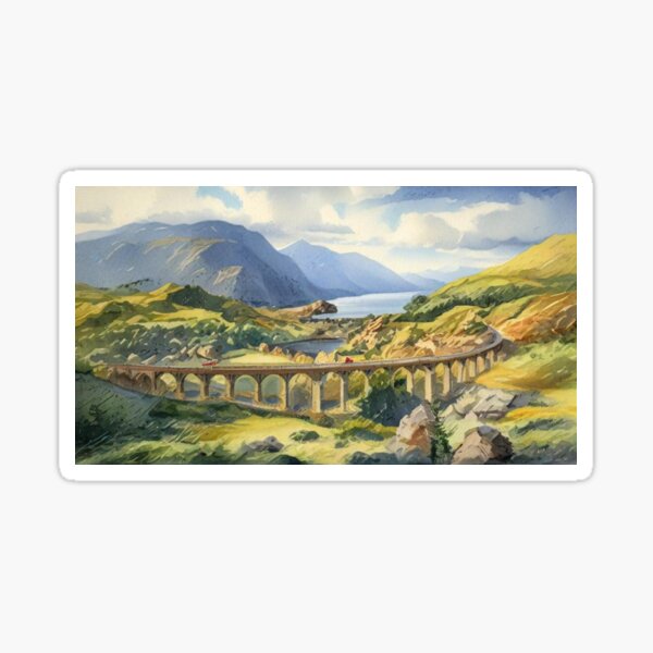 Scotland Mountains Sticker