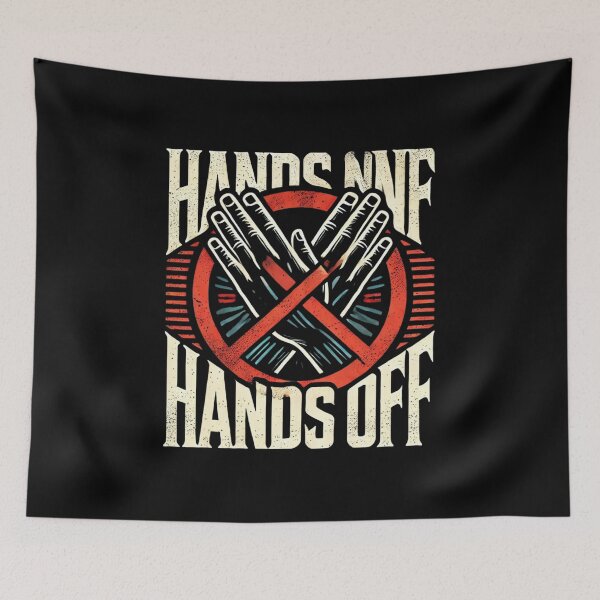 Item preview, Bold and Serious Hands Off Warning Design designed and sold by BogskyShop.