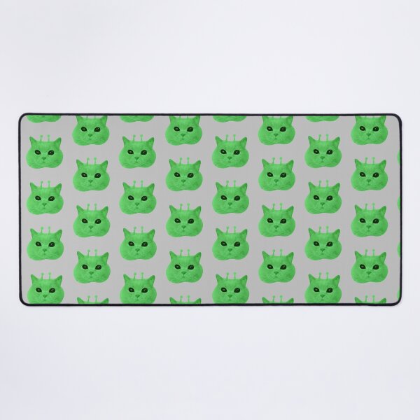 Item preview, Green alien kitty cat designed and sold by theniamhmachine.