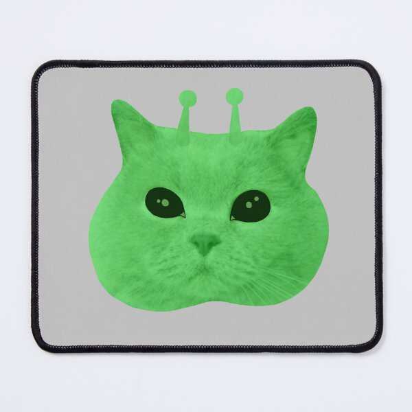 Item preview, Green alien kitty cat  designed and sold by theniamhmachine.