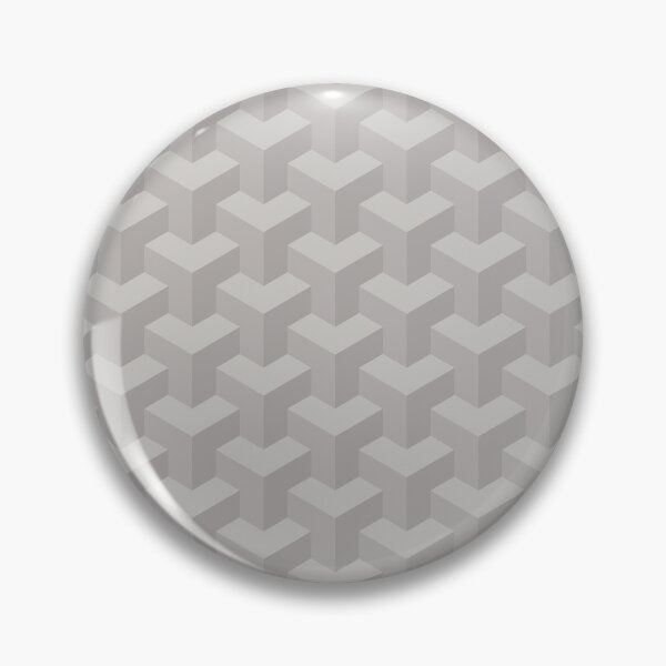 Item preview, Geometric Optical Illusion Blocks Pattern In Shades Of Gray designed and sold by fizzgig.