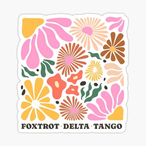 Artikel-Vorschau von Foxtrot Delta Tango, Subtiler Anti-Trump, FDT-Blume, Demokratische Feministin, Anti-MAGA, Liberal, designt und verkauft von Annie Tong.