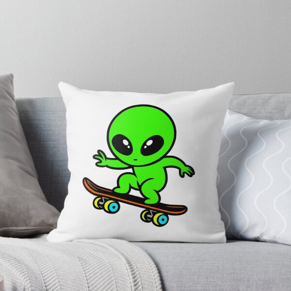 Item preview, Cute Alien Skater designed and sold by roswellboutique.