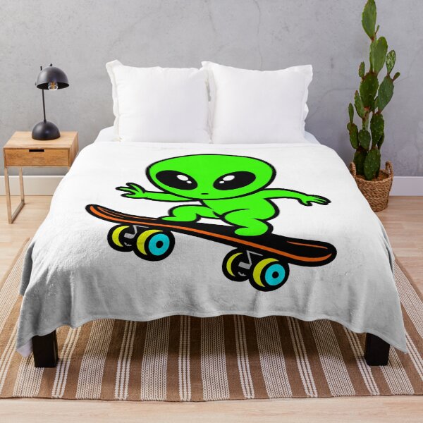 Item preview, Cute Alien Skater designed and sold by roswellboutique.