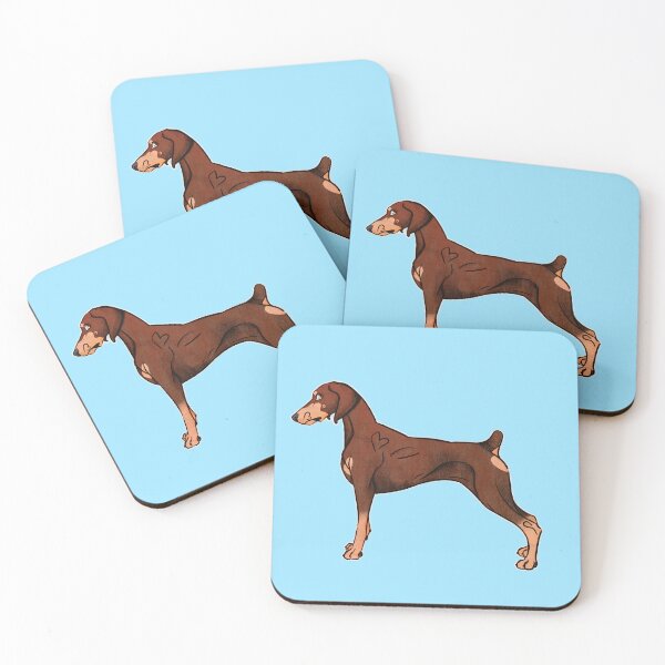 Item preview, Red Doberman (Flop + Dock) designed and sold by Sparklepupfaeri.