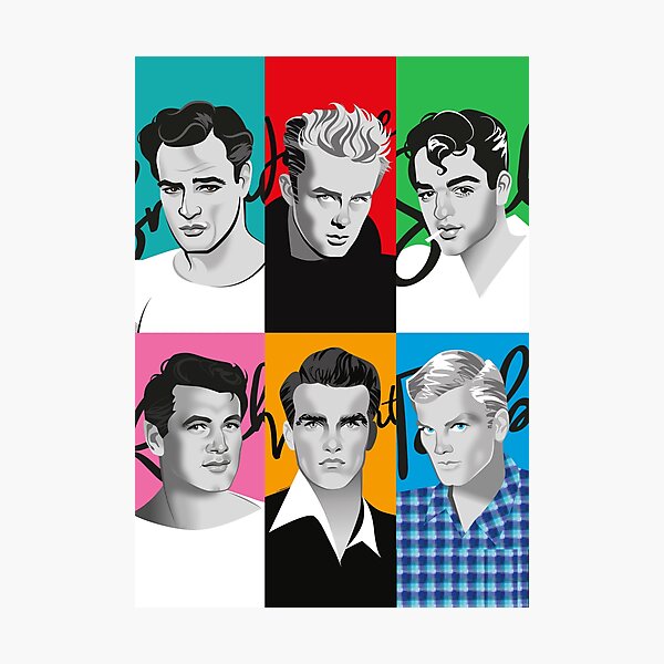 Item preview, Male stars of the 50s designed and sold by AleMogolloArt.