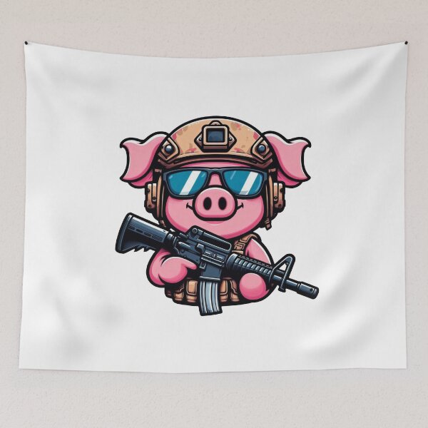Item preview,  Tactical Piglet designed and sold by RAWLIFEGRAPHIC.