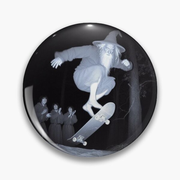 Item preview, Funny Wizard Skateboarding Gan DAL F And Hobbbb its cool wizard designed and sold by creepytoesart.