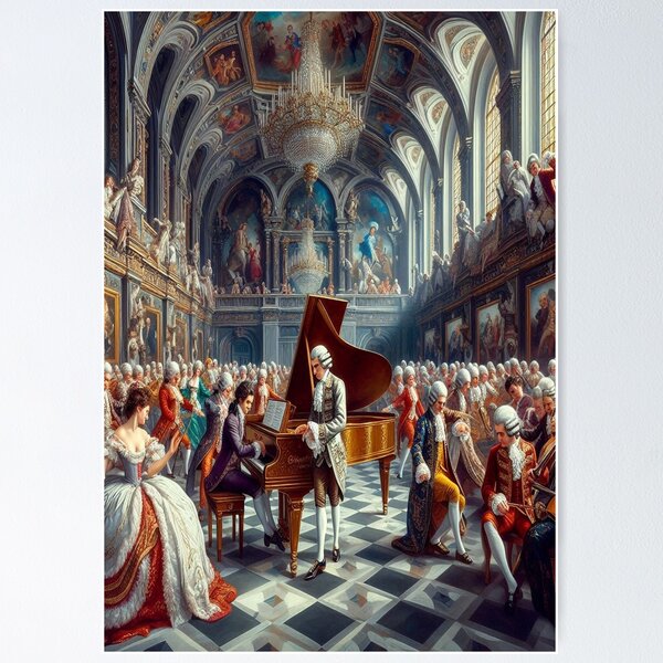 Vista previa del artículo con la obra «Mozart», diseñado y vendido por MajesticPx.