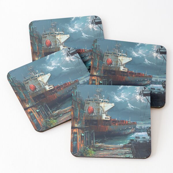 Item preview, Rust Empire – Abandoned Shipyard Art designed and sold by AchaRat.
