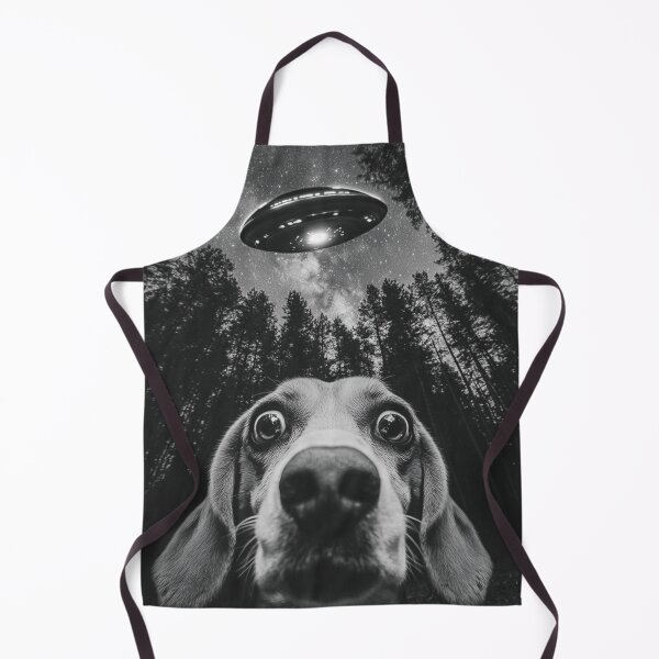 Item preview, Funny Beagle Shepherd UFO selfie designed and sold by CompassandCrate.