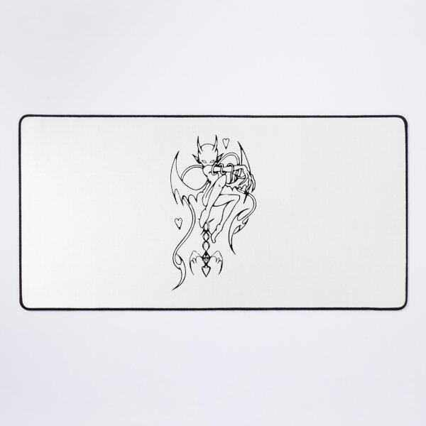 Item preview, Black Goth Emo Devil Girl Graphic Tribal designed and sold by Dem0r.