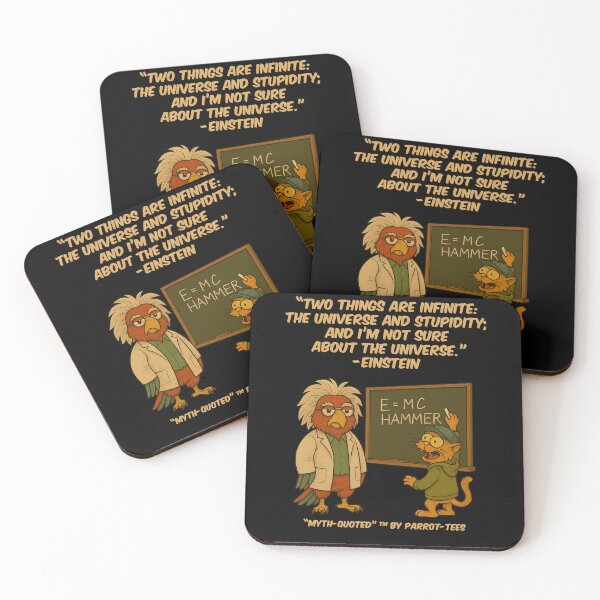 Item preview, Myth-Quoted Parrot Einstein Funny Smart Cartoon Parody  designed and sold by Parrot-Tees.