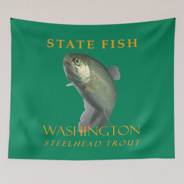 Item preview, Washington Territory Fish The Steelhead Trout designed and sold by taiche.