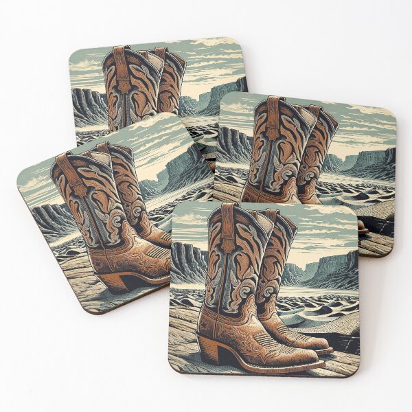 Item preview, Classic Cowboy Boots – Symbolic Western Art designed and sold by TidalEchoes.