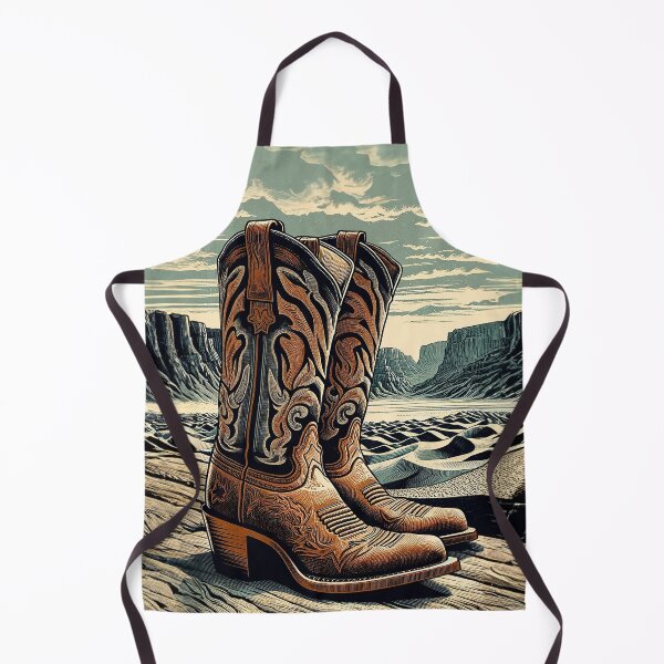 Item preview, Classic Cowboy Boots – Symbolic Western Art designed and sold by TidalEchoes.