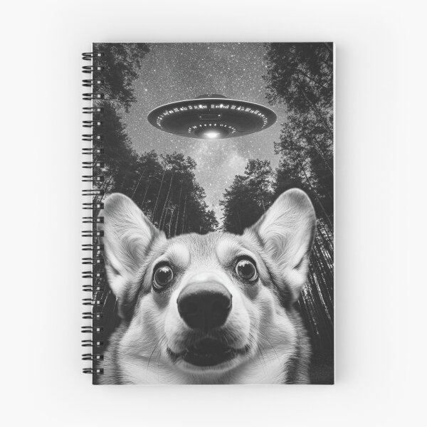 Item preview, Funny Corgi UFO selfie designed and sold by CompassandCrate.