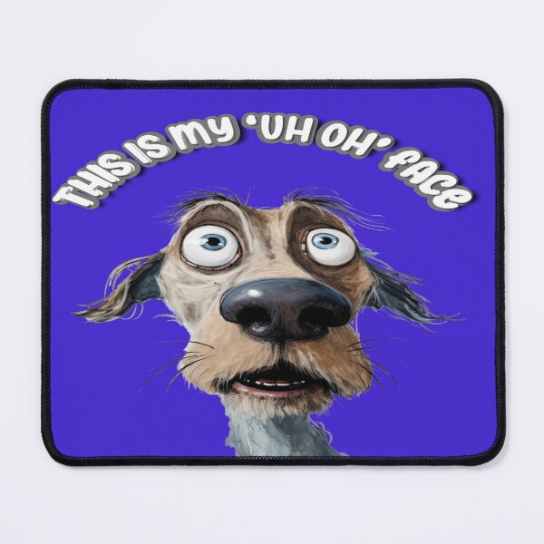 Item preview, Anxiety Support Dog With Uh Oh Face designed and sold by ArtbyCrystal.