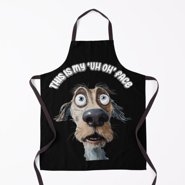 Item preview, Anxiety Support Dog With Uh Oh Face designed and sold by ArtbyCrystal.