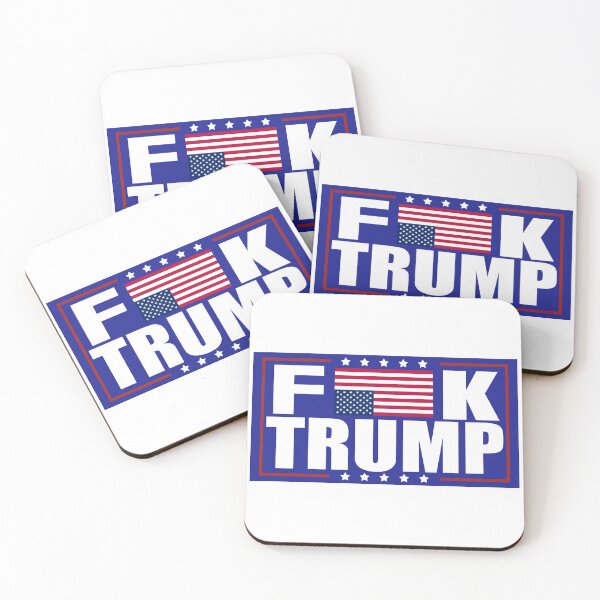 Item preview, Fuck Trump Distress Flag designed and sold by Metro Bionic.