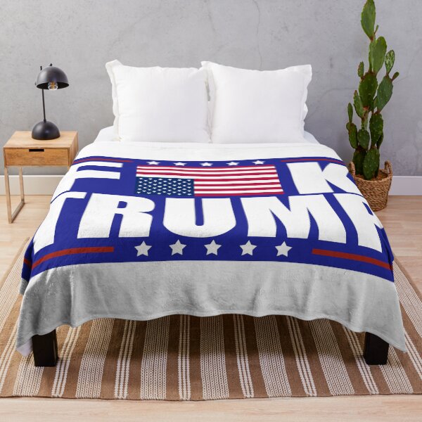 Item preview, Fuck Trump Distress Flag designed and sold by Metro Bionic.