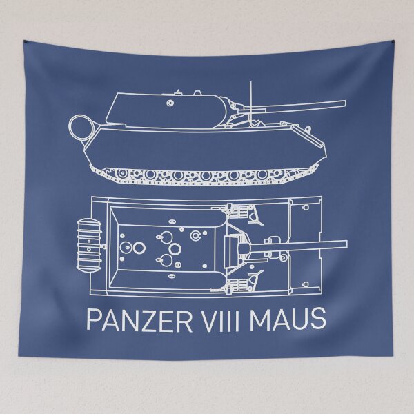 Item preview, Panzer VIII Maus Blueprints Diagram designed and sold by MilitaryMart.
