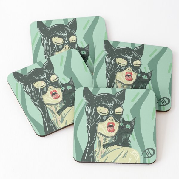 Item preview, Cat woman being catty with a cat designed and sold by jodeckdoodles.