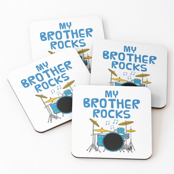 Item preview, My Brother Rocks, Drummer Drum Kit Sister Funny designed and sold by doodlerob.