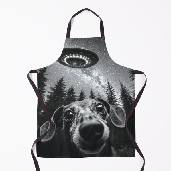 Item preview, Funny Dachshund UFO selfie designed and sold by CompassandCrate.
